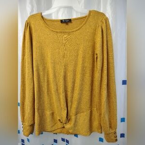 My Maggie Mustard Long Sleeve Women's Top
